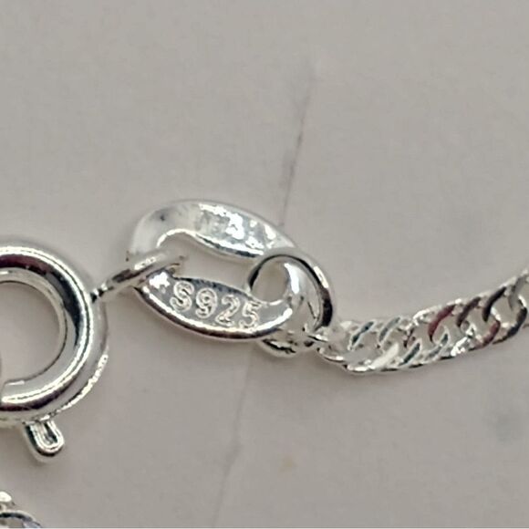 Handmade Medallion Cord Pendant Necklace 1" Round   (925) Silver 20 in. Chain - Picture 5 of 10